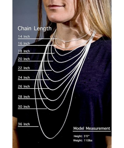 CHOOSE YOUR CLASP Sterling Silver 1.1mm Box Chain Necklace 24.0 Inches Spring Clasp $16.58 Necklaces