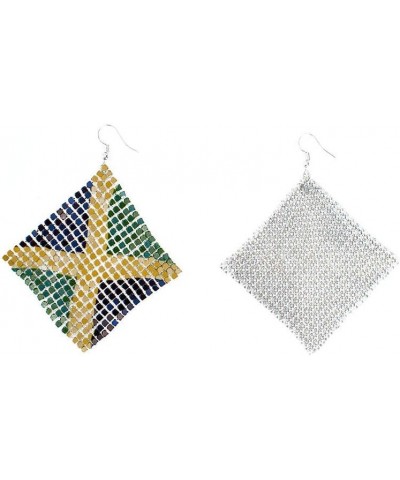 Jamaica Flag Dangle Earrings $10.43 Earrings