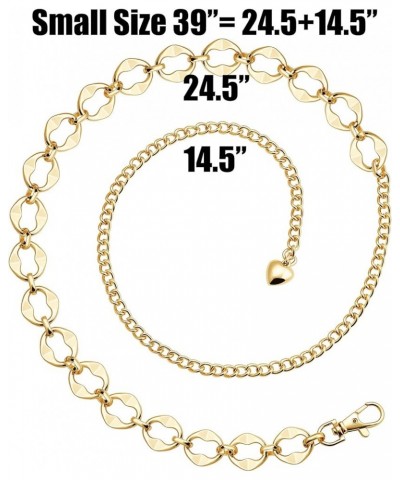 Gold Infinity Love Chain Belt for Women Girls Infinity Love Small $9.24 Accessories