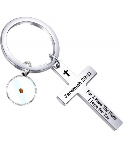 Religious Christian with Mustard Seed Keychain Bible Verse Jeremiah 29:11 Keychain Graduation Gift Jeremiah 29:11 $8.84 Brace...