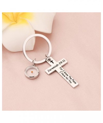 Religious Christian with Mustard Seed Keychain Bible Verse Jeremiah 29:11 Keychain Graduation Gift Jeremiah 29:11 $8.84 Brace...