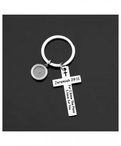 Religious Christian with Mustard Seed Keychain Bible Verse Jeremiah 29:11 Keychain Graduation Gift Jeremiah 29:11 $8.84 Brace...