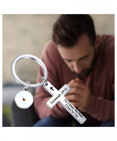 Religious Christian with Mustard Seed Keychain Bible Verse Jeremiah 29:11 Keychain Graduation Gift Jeremiah 29:11 $8.84 Brace...