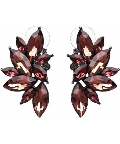 Vintage Design Crystal Earrings Women Statement Stud Earrings Women Earrings Jewelry black $10.01 Earrings