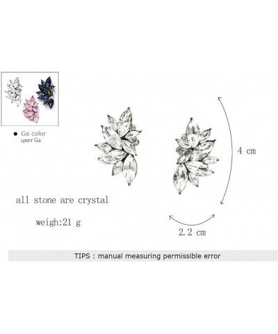 Vintage Design Crystal Earrings Women Statement Stud Earrings Women Earrings Jewelry black $10.01 Earrings