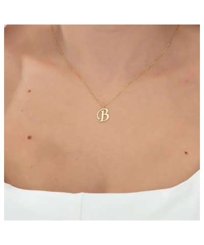 Initial Necklaces for Women - 14K Gold Plated over 925K Sterling Silver Letter Pendant, Elegant A-Z Monogram Gold Jewelry for...