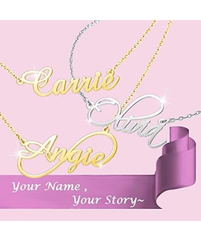 Rylee Name Necklace Personalized Sterling Silver Custom Name Necklace for Women Gold $15.65 Necklaces