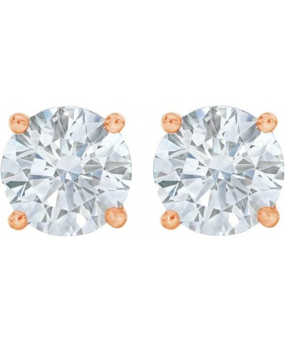 Round Diamond stud (IGI Certified 0.70 ct & up) Plus Quality ScrewBack 14K from 0.04ct - 2.00ct Rose Gold 0.5 carats $30.73 E...