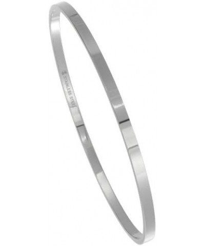 Stainless Steel Slip on Bangle Bracelet Stackable Seamless 1/8 inch wide, sizes 7-8 7.0 Inches $11.03 Bracelets