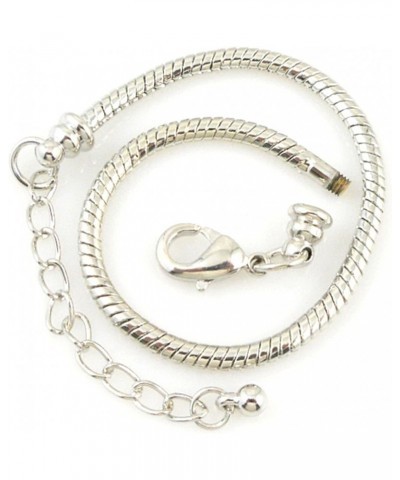 10pcs White Silver Plated Lobster European Style Snake Chain Bracelet fit Charm Beads 7.1 16 CM 5pcs $12.03 Bracelets