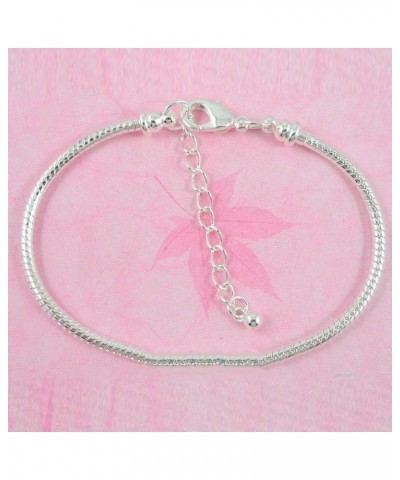 10pcs White Silver Plated Lobster European Style Snake Chain Bracelet fit Charm Beads 7.1 16 CM 5pcs $12.03 Bracelets