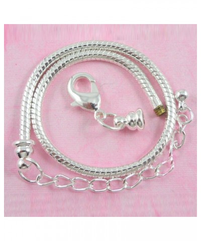 10pcs White Silver Plated Lobster European Style Snake Chain Bracelet fit Charm Beads 7.1 16 CM 5pcs $12.03 Bracelets