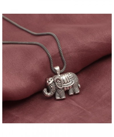 925 Sterling Silver Cute Good Luck Animals Elephant Pendant Necklace Bracelet Earrings Jewelry Gifts for Women Ladies Antique...