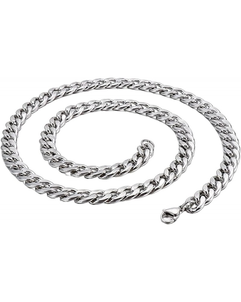 Cuban Chain Necklace 316L Stainless Steel Curb Link Chain for Women Men 3/4/5/6/7/10mm Width,18/20/22/24/26/28 inch Length 20...