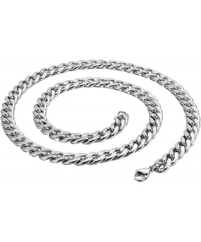 Cuban Chain Necklace 316L Stainless Steel Curb Link Chain for Women Men 3/4/5/6/7/10mm Width,18/20/22/24/26/28 inch Length 20...