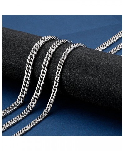 Cuban Chain Necklace 316L Stainless Steel Curb Link Chain for Women Men 3/4/5/6/7/10mm Width,18/20/22/24/26/28 inch Length 20...