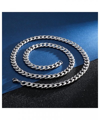 Cuban Chain Necklace 316L Stainless Steel Curb Link Chain for Women Men 3/4/5/6/7/10mm Width,18/20/22/24/26/28 inch Length 20...