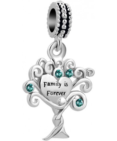 Family Tree of Life Charms for Pandora Bracelets Dangle Heart Love Charm Beads for Women Girls Family Tree-6 $7.97 Bracelets