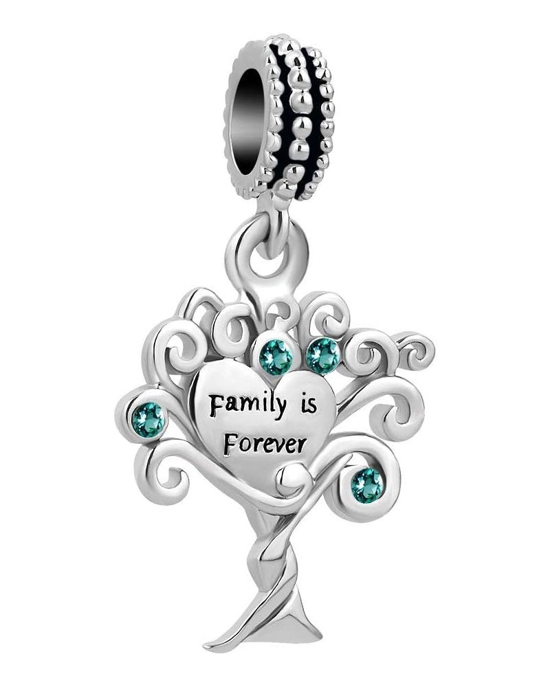 Family Tree of Life Charms for Pandora Bracelets Dangle Heart Love Charm Beads for Women Girls Family Tree-6 $7.97 Bracelets