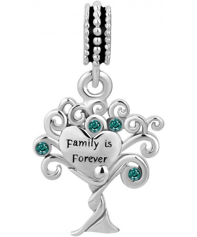 Family Tree of Life Charms for Pandora Bracelets Dangle Heart Love Charm Beads for Women Girls Family Tree-6 $7.97 Bracelets