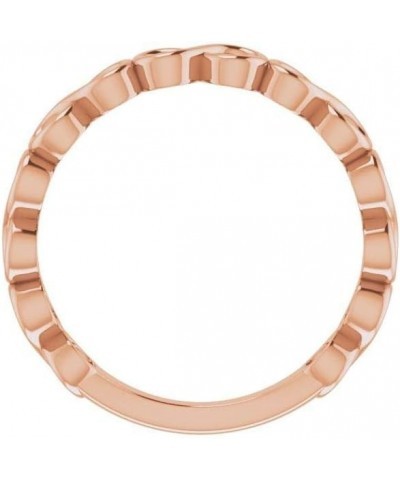 Infinity Twist Stackable Wedding Anniversary Ring Band (Width - 3.5mm) 14k Rose Gold $172.80 Rings