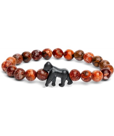 Gorilla Tracking Bracelet, Elastic, supports Dian Fossey Gorilla Fund, one size fits most for Men and Women Mountain Stone $1...