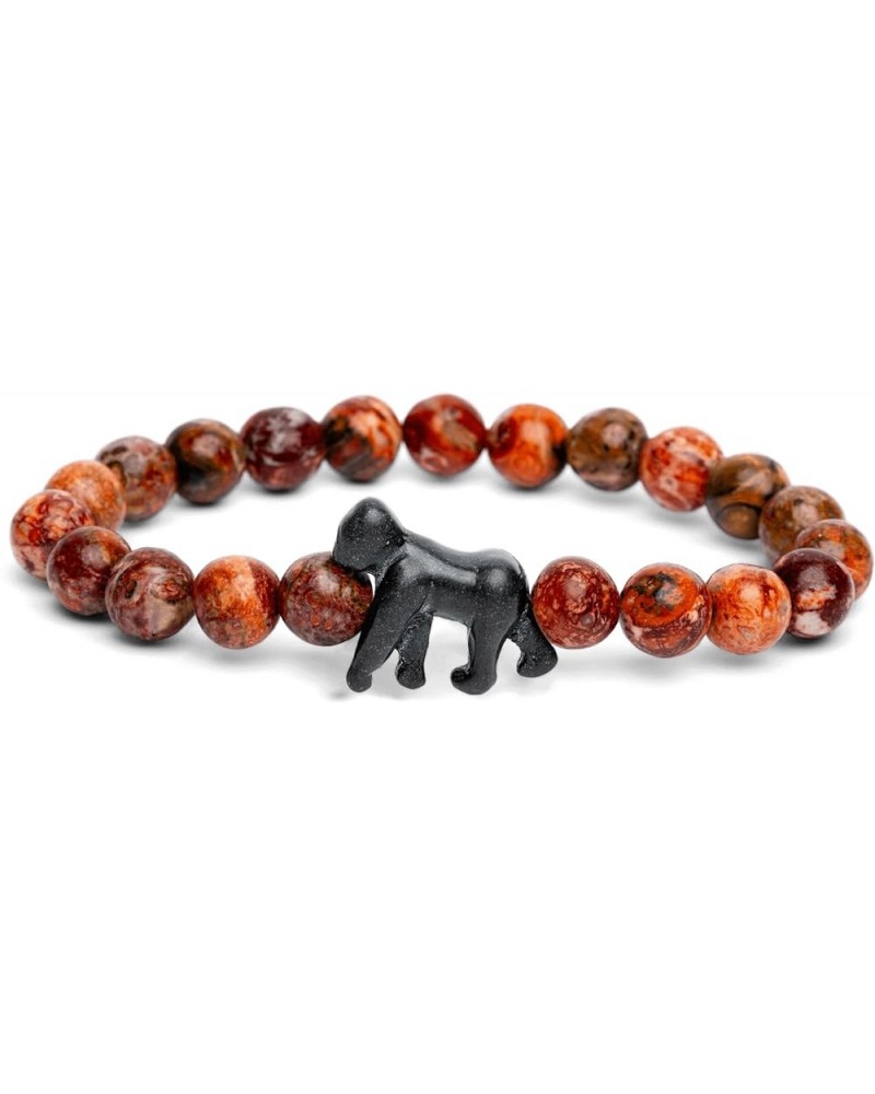 Gorilla Tracking Bracelet, Elastic, supports Dian Fossey Gorilla Fund, one size fits most for Men and Women Mountain Stone $1...