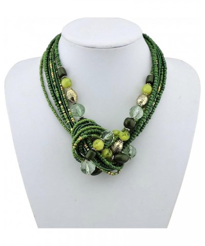 Seed Beads Multilayer Statement Women Strand Collar Necklace 345-gren $11.59 Necklaces