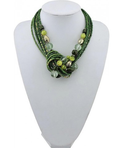 Seed Beads Multilayer Statement Women Strand Collar Necklace 345-gren $11.59 Necklaces