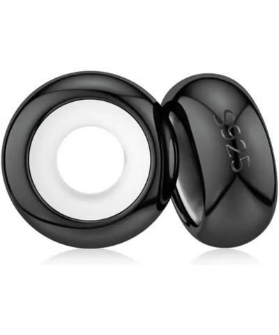 Rose Gold Rubber Charm Stopper Spacer Bead 925 Sterling Silver for Charm Bracelets Black 2PCS $8.54 Bracelets