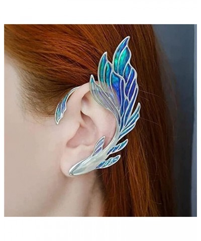 Butterfly Wings Elf Wings Earrings Ear Clips, Exquisite Fairy Tale Iridescent Butterfly Wings Elf Wings Earrings Ear Clips, E...