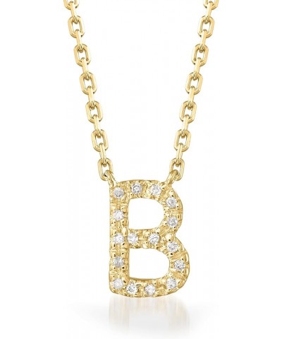 Diamond-Accented Initial Necklace in 18kt Gold Over Sterling 16-inch (R) $38.54 Necklaces