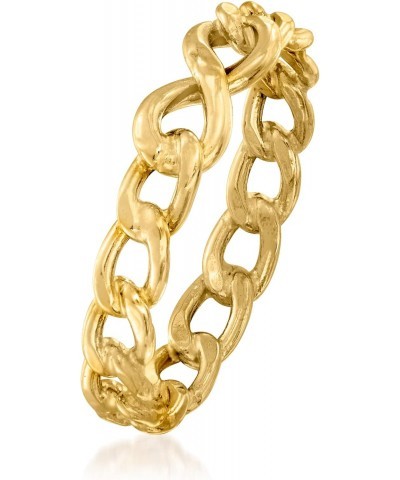 Ross-Simons Italian 14kt Yellow Gold Infinity Symbol Curb-Link Ring. Size 8 $66.65 Rings