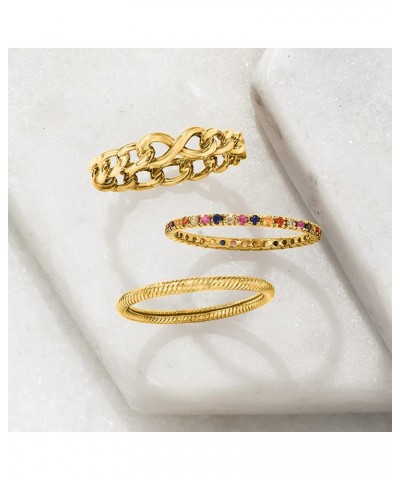 Ross-Simons Italian 14kt Yellow Gold Infinity Symbol Curb-Link Ring. Size 8 $66.65 Rings