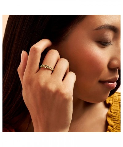 Ross-Simons Italian 14kt Yellow Gold Infinity Symbol Curb-Link Ring. Size 8 $66.65 Rings