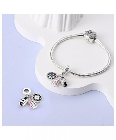 925 Sterling Silver Charms for Bracelets Necklace European Jewelry Pendant pandora charms Beads Charm Necklaces Lipstick and ...