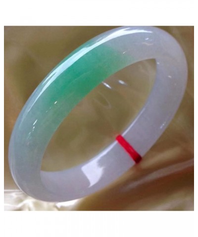 58mm Natural Burmese Ice Violet Spring Sun Green Jade Bracelet For Women Gift $48.45 Bracelets