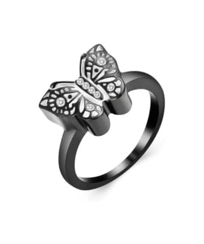 Cremation Jewelry for Ashes Butterfly Urn Ring for Women Cremation Ring Holds Loved Ones Ashes (Size 6-10,4,8 1 7 $13.71 Rings