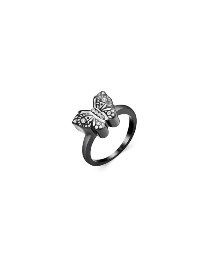 Cremation Jewelry for Ashes Butterfly Urn Ring for Women Cremation Ring Holds Loved Ones Ashes (Size 6-10,4,8 1 7 $13.71 Rings