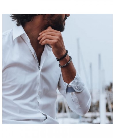 Handmade in France - Pull up your shirt sleeves with elegance - Elastic anti-slip shirt cuff holder Julian $11.39 Bracelets