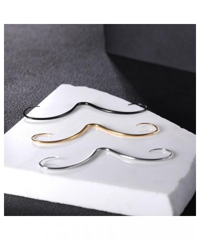 14G/16G Mustache Septum Ring, 316L Surgical Steel Septum Mustache Nose Ring Piercing Jewelry, Septum Piercing Hanger Gold,14 ...