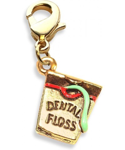 Dental Charm Dangles Dental Floss Gold $9.32 Bracelets