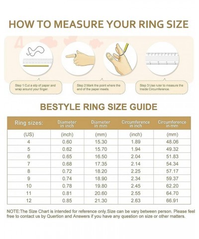 Ladies Stainless Steel Ring Love Friendship Ring Golden High Polish Stainless Steel Ring Wedding Jewelry Birthday Gift, 5-10 ...