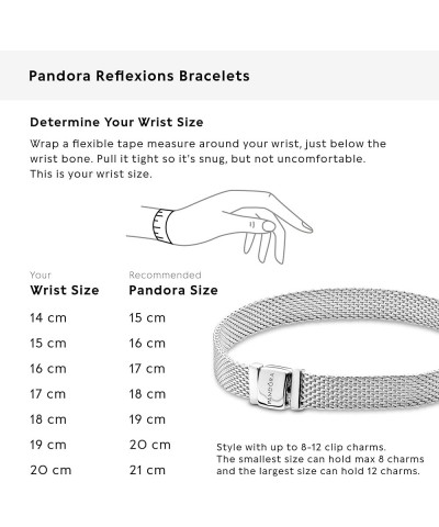 Reflexions Mesh Bracelet - Sterling Silver Charm Bracelet for Women - Compatible Reflexions Charms - Features Sterling Silver...