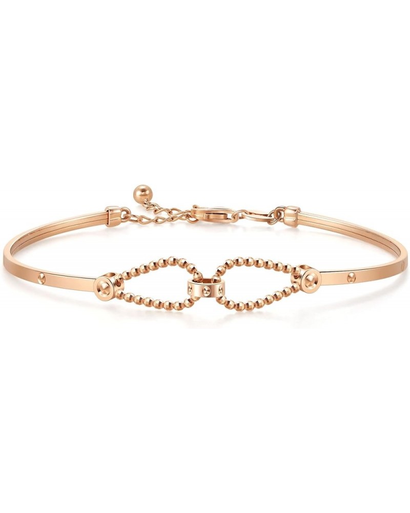 18K Rose Gold Bangle for Women 92548K 08 Wrist size 15 - 16cm $238.00 Bracelets