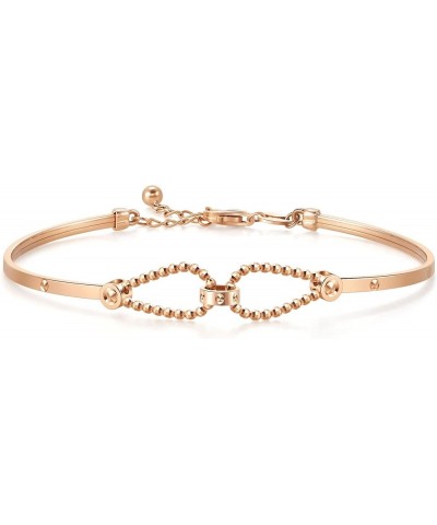 18K Rose Gold Bangle for Women 92548K 08 Wrist size 15 - 16cm $238.00 Bracelets