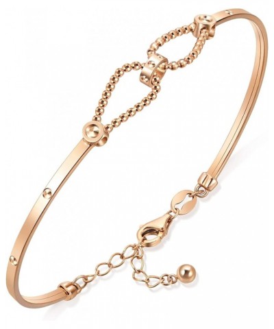 18K Rose Gold Bangle for Women 92548K 08 Wrist size 15 - 16cm $238.00 Bracelets