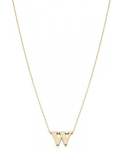 14k Yellow Gold Initial Alphabet Letter Pendant Adjustable Length Necklace (adjusts from 16 to 17.5 inches) W $79.56 Necklaces