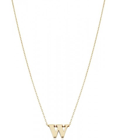 14k Yellow Gold Initial Alphabet Letter Pendant Adjustable Length Necklace (adjusts from 16 to 17.5 inches) W $79.56 Necklaces