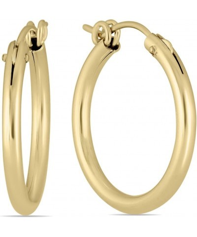 14K Yellow Gold Filled Hoop Earrings (12mm - 76mm) 22mm $27.47 Earrings